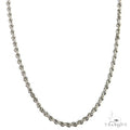 14K White Gold Solid Rope Chain 24 inches 2mm 68791