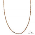 14k Rose Gold solid cable link 1.2mm 18 inches 68735