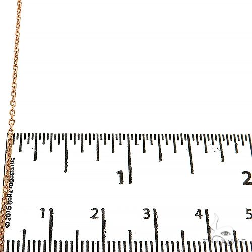 14k Rose Gold solid cable link 1.2mm 18 inches 68735
