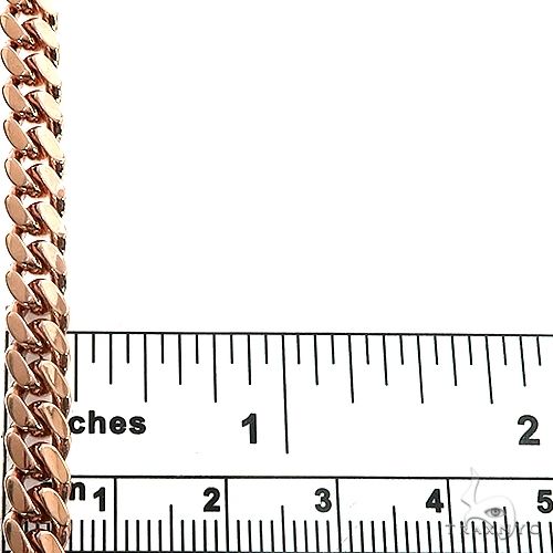 14K Rose Gold Solid Miami Cuban Link  Chain 20 Inches 6mm 70428