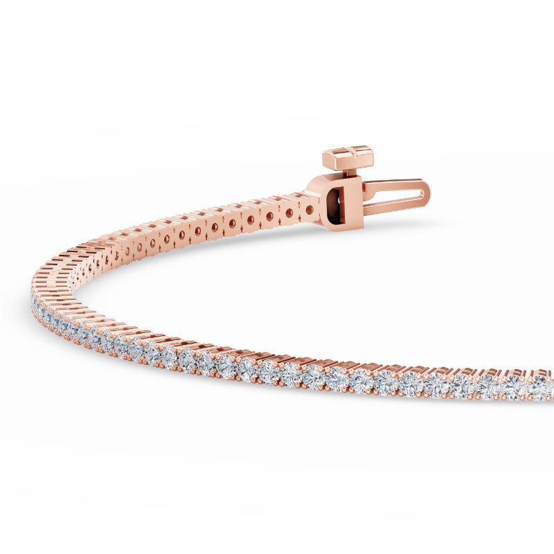 1 Carat Total Weight Rivera Tennis Bracelet in 14k Rose Gold