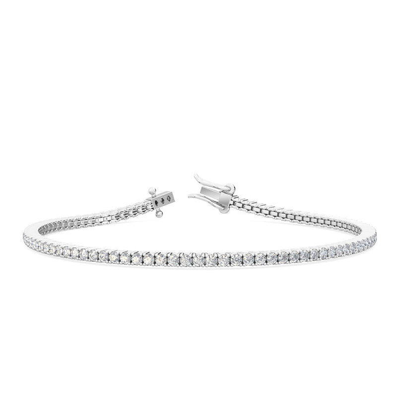 2 Carat Total Weight Lab-Grown Diamond Tennis Bracelet in 14k White Gold