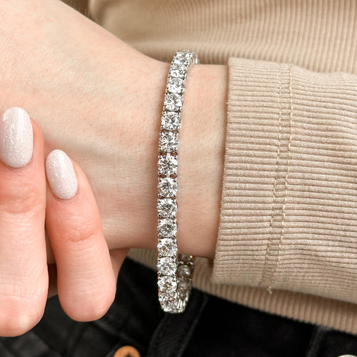 18ctw Lab-Grown Diamond Tennis Bracelet in 14k White Gold