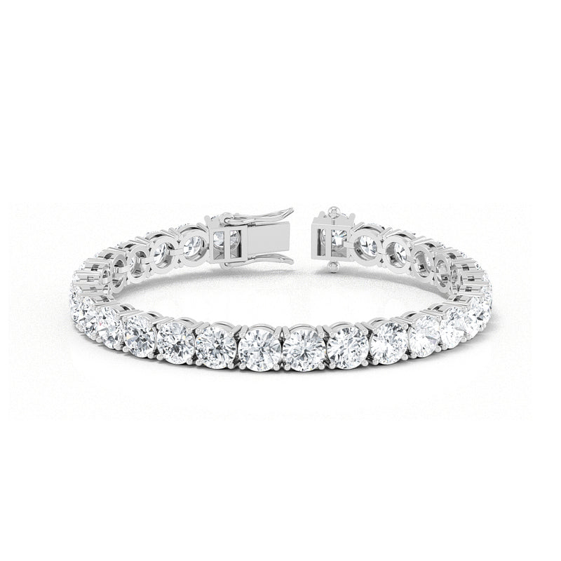 Luxury 26ctw Lab-Grown Diamond Tennis Bracelet in 14k White Gold