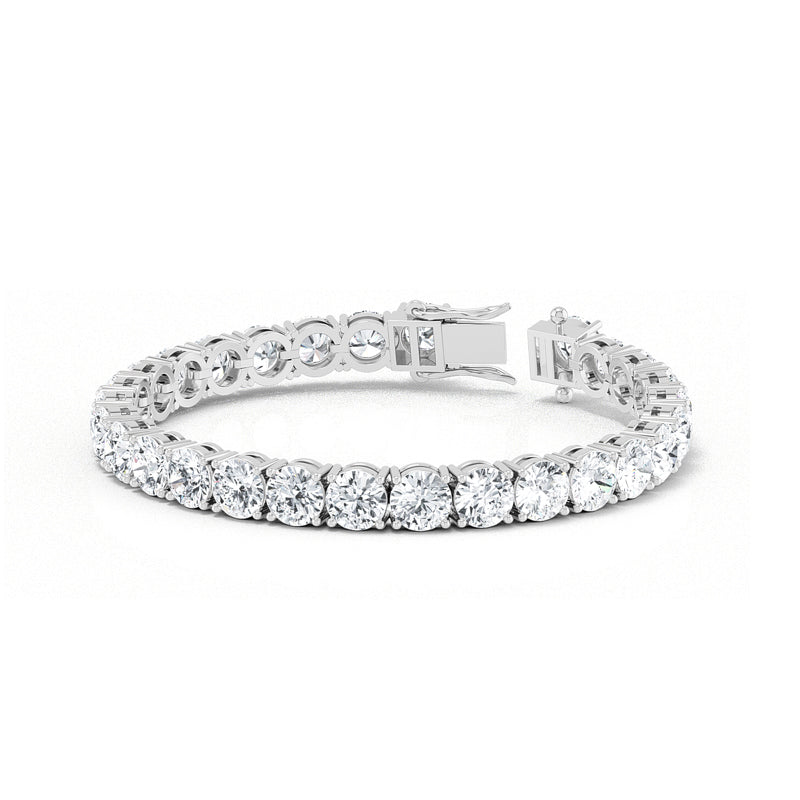 Luxury 26ctw Lab-Grown Diamond Tennis Bracelet in 14k White Gold