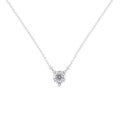Sterling Silver 1/5ct Lab Grown Diamond Solitaire Stationary Pendant