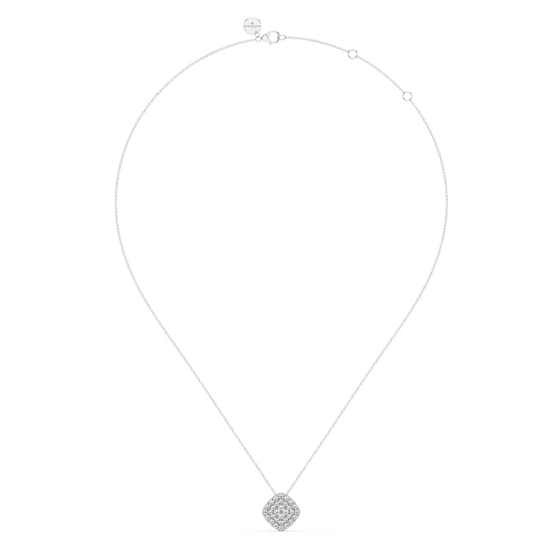 Sterling Silver 1/5ctw Pave Lab Grown Diamond Northern Star Pendant