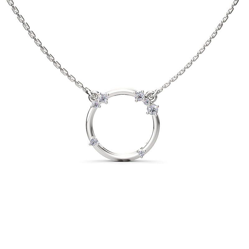 Silver Celestial Circle Pendant
