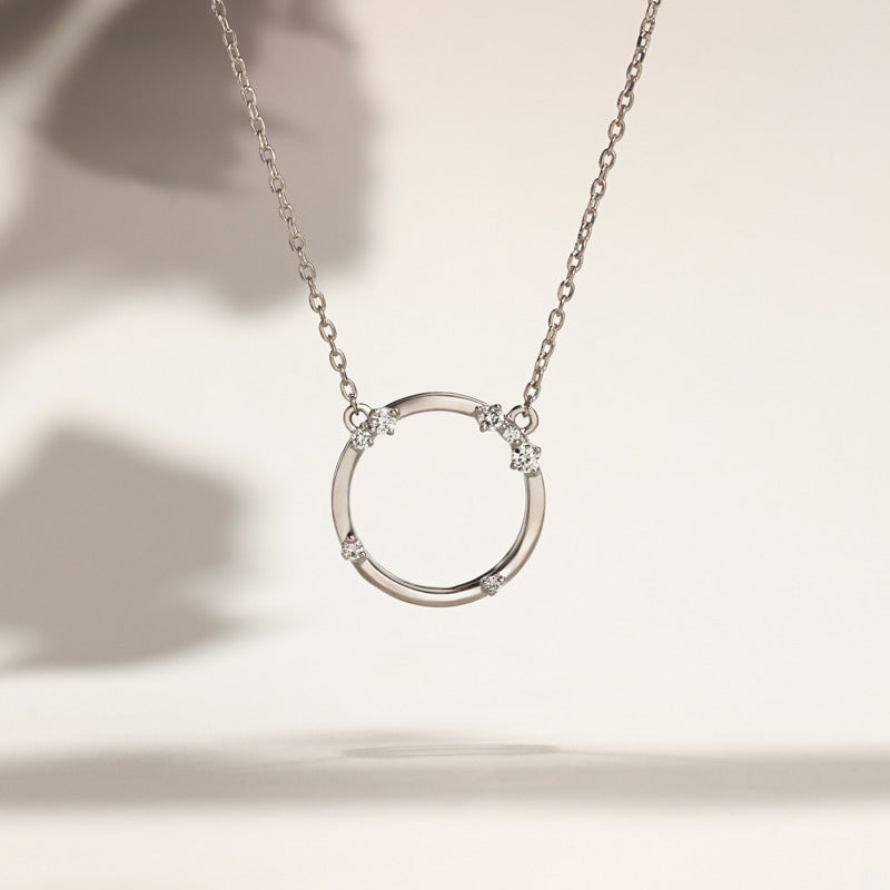 Silver Celestial Circle Pendant