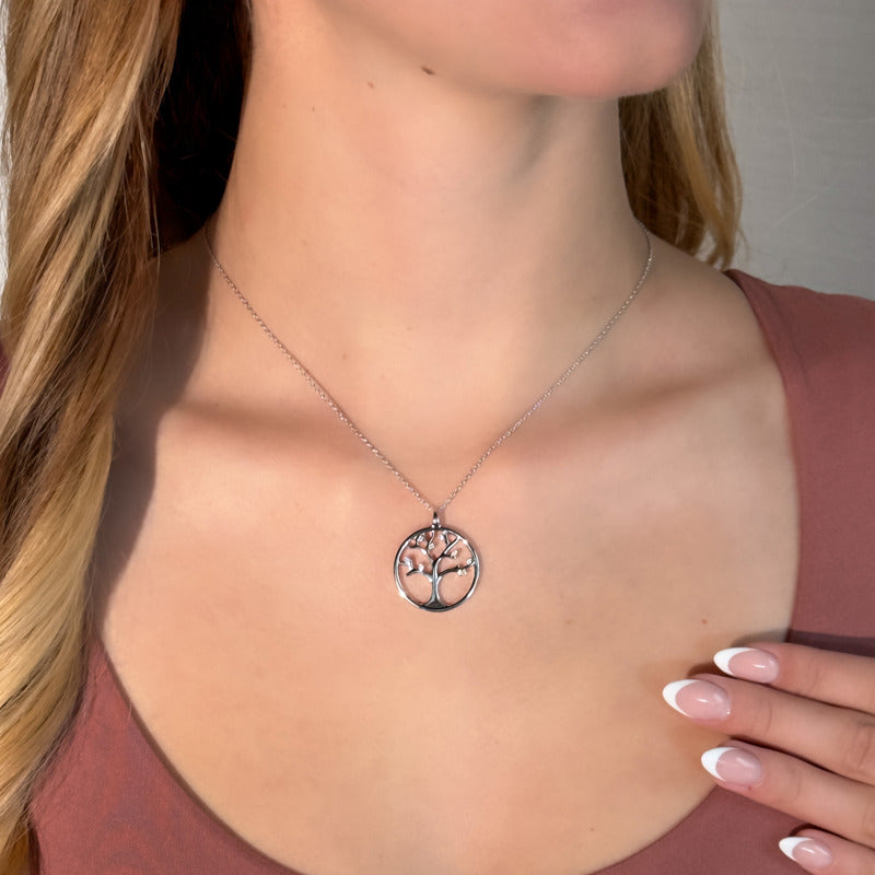Silver Eternal Tree Pendant