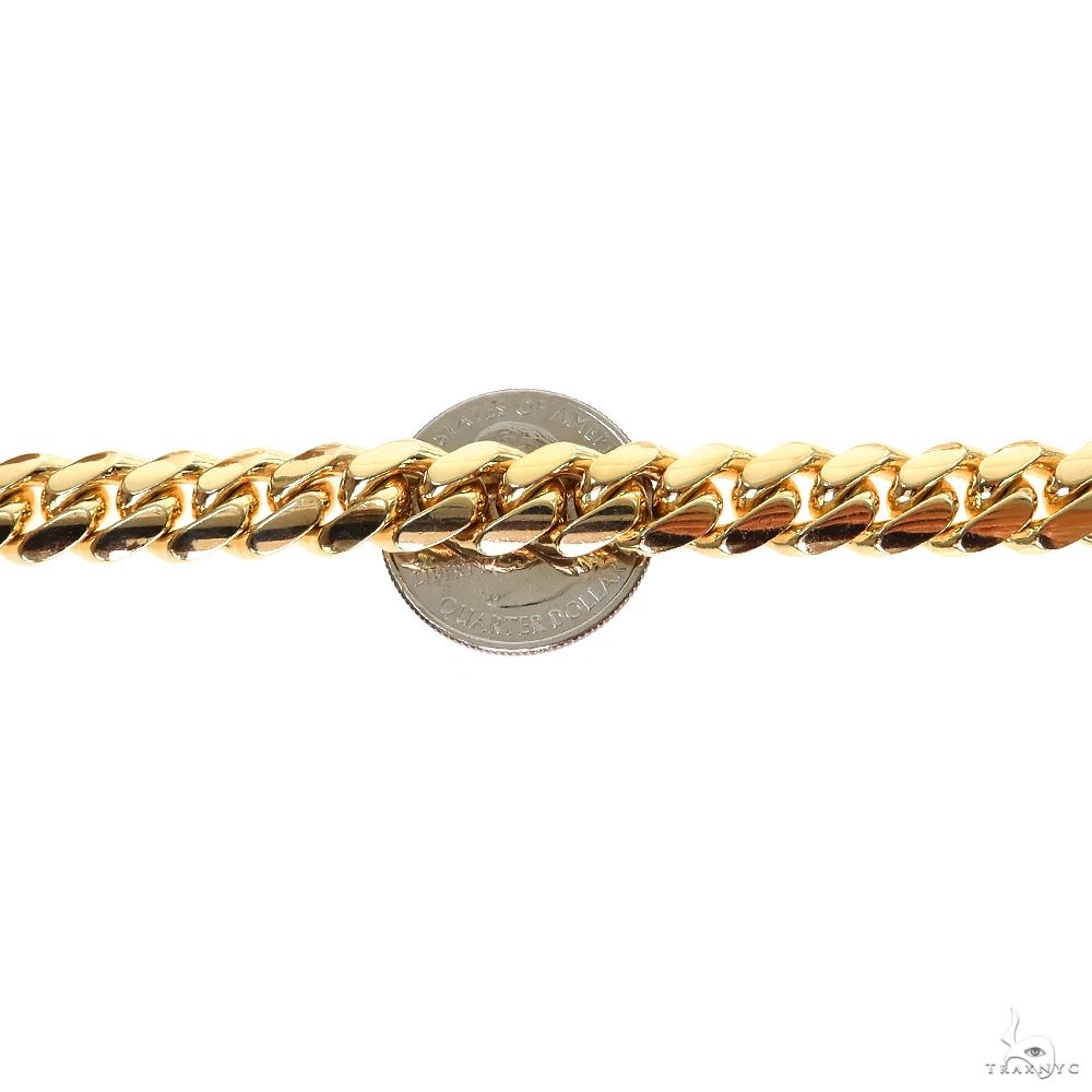 14k Solid Yellow Gold Miami Cuban Link Chain 26 Inches 10mm   32393