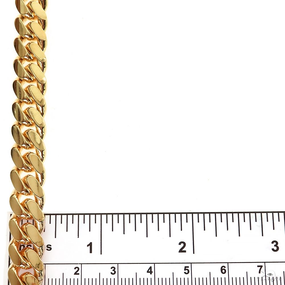 14k Solid Yellow Gold Miami Cuban Link Chain 26 Inches 10mm   32393