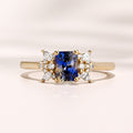 Solenya Ring I 1.15ct Bi-Color Rectangular Sapphire