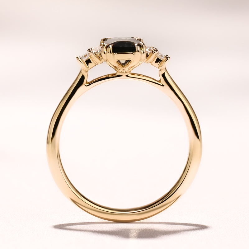 Amelia Ring I 1.03ct Teal/Yellow Sapphire