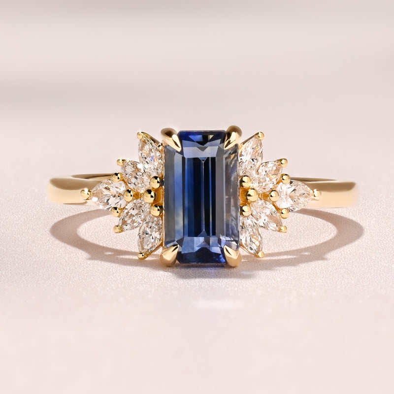 Valea Ring I 1.85ct Rectangular Ceylon Sapphire