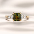 Savannah Ring I 1.55ct Asscher Teal Sapphire
