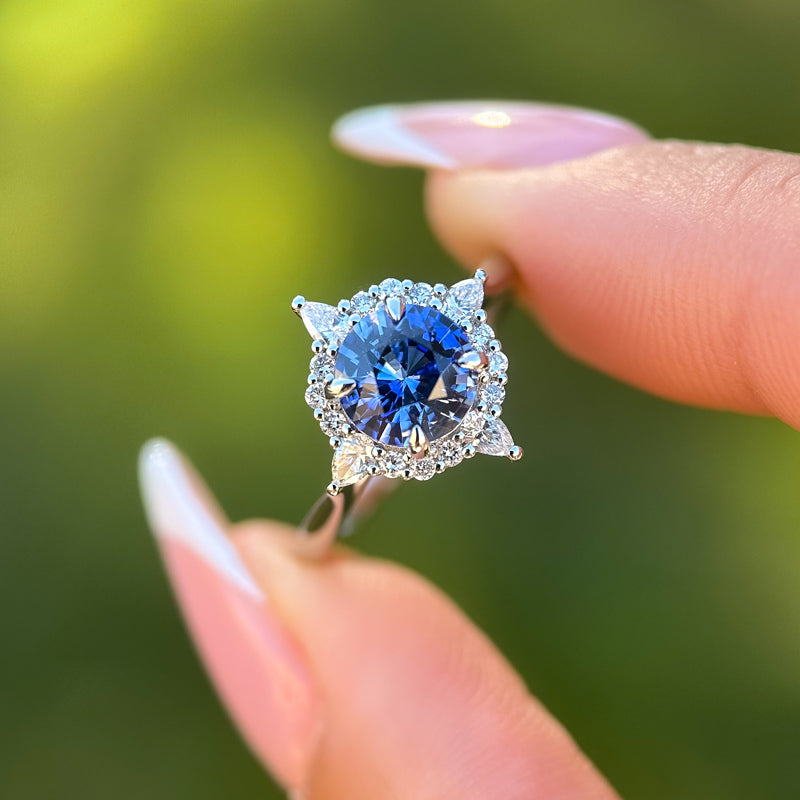 Lyric Ring I 1.68ct Round Ceylon Sapphire
