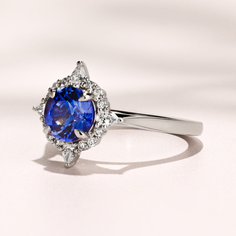 Lyric Ring I 1.68ct Round Ceylon Sapphire
