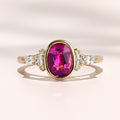 Savannah Bezel Ring I1.51ct Oval Pink Sapphire
