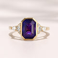 Savannah Bezel Ring I 3.15ct Purple Sapphire