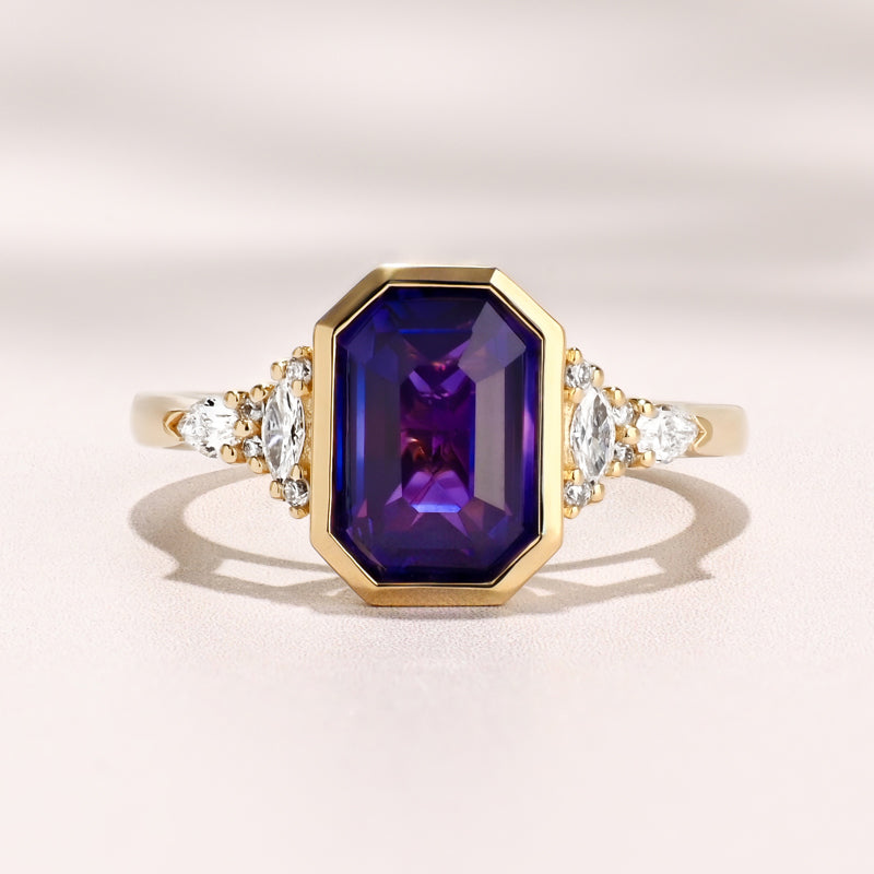 Savannah Bezel Ring I 3.15ct Purple Sapphire