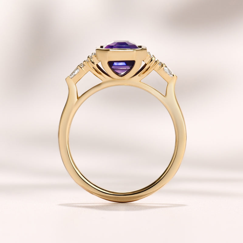 Savannah Bezel Ring I 3.15ct Purple Sapphire