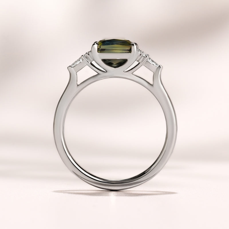 Savannah Ring I 1.63ct Teal Sapphire