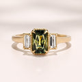 Meridian Ring I 1.73ct Teal Sapphire