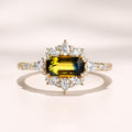 Serenade Ring I 1.07ct Bi-color Rectangular Sapphire