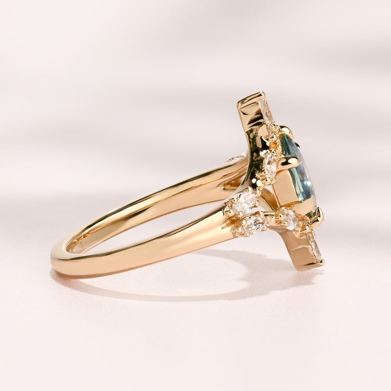 Junia Ring I 1.09ct Montana Hexagon Sapphire