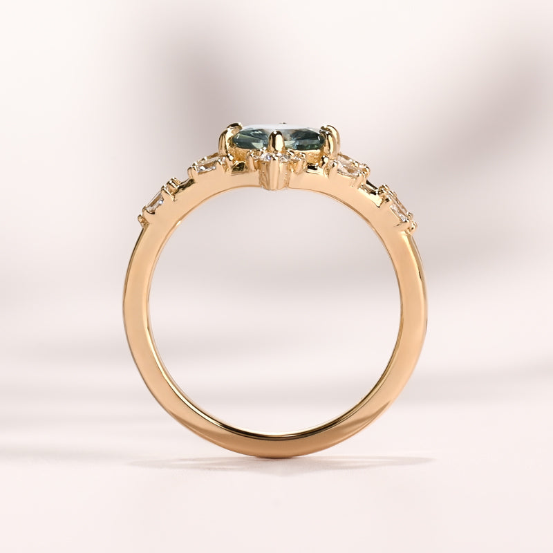 Junia Ring I 1.09ct Montana Hexagon Sapphire