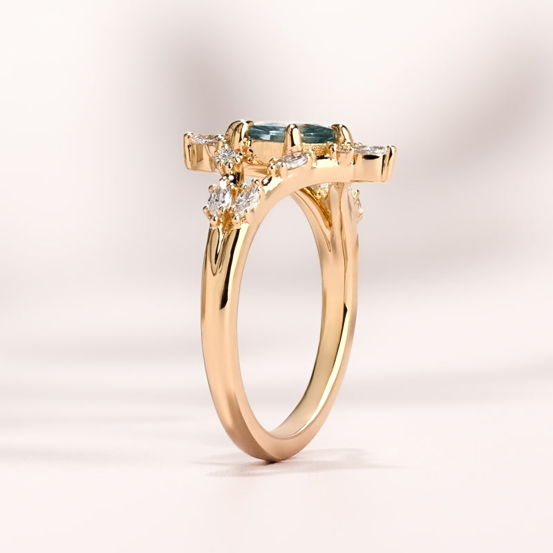 Junia Ring I 1.09ct Montana Hexagon Sapphire