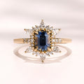Lotus Light Ring I 1.53ct Teal Sapphire