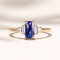 Profile Amelia Ring: 1.30ct Rectangular Ceylon Sapphire