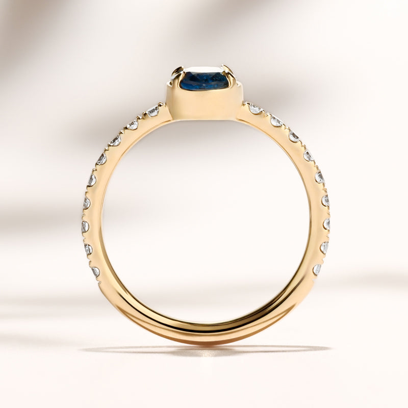 Jasper Ring I 1.21ct Teal Oval Sapphire