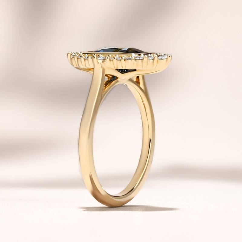 Regalia Ring | 1.76ct Long Cushion Blue Sapphire