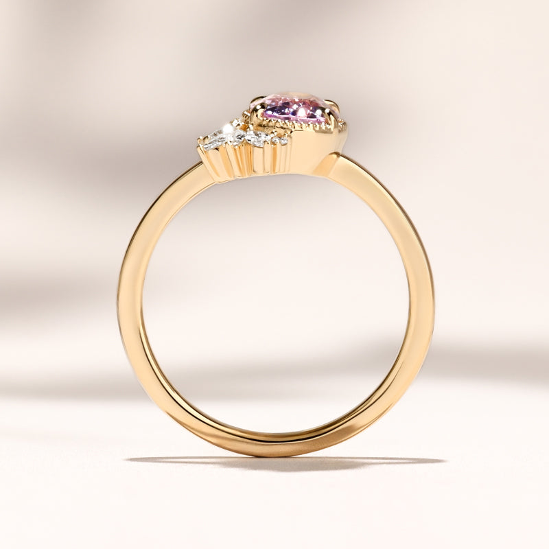 Floret Ring | 1.52ct Oval Pink Sapphire