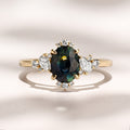 Comice Ring | 1.41ct Teal-Blue Oval Madagascar Sapphire