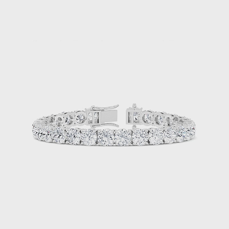 Luxury 26ctw Lab-Grown Diamond Tennis Bracelet in 14k White Gold