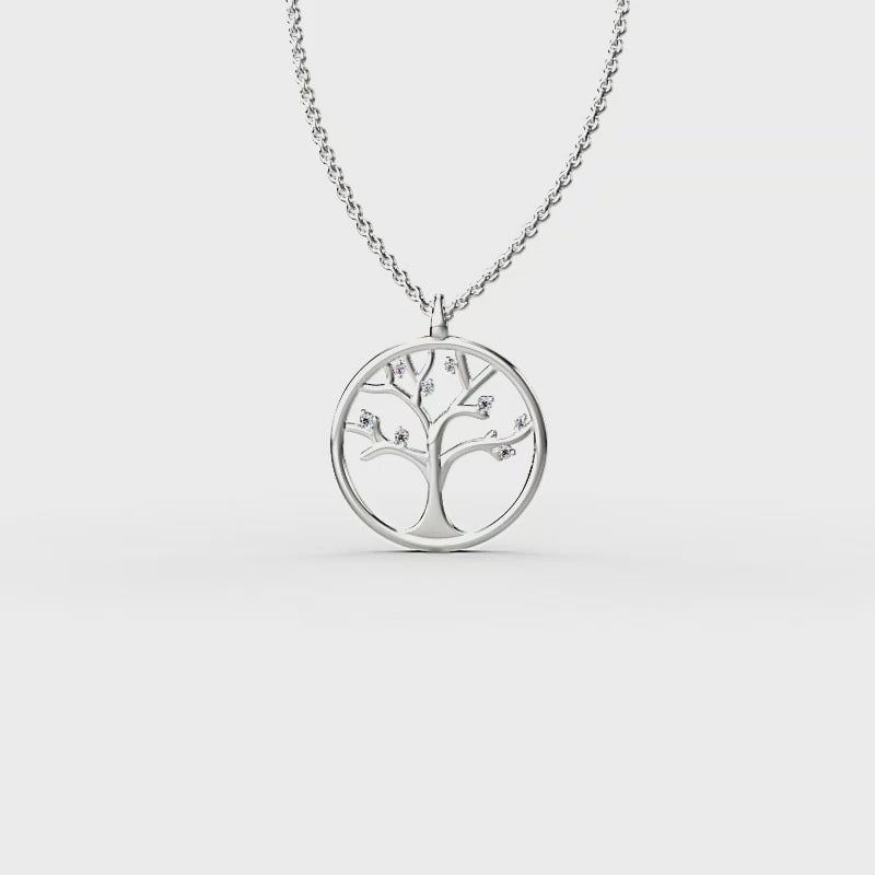 Silver Eternal Tree Pendant