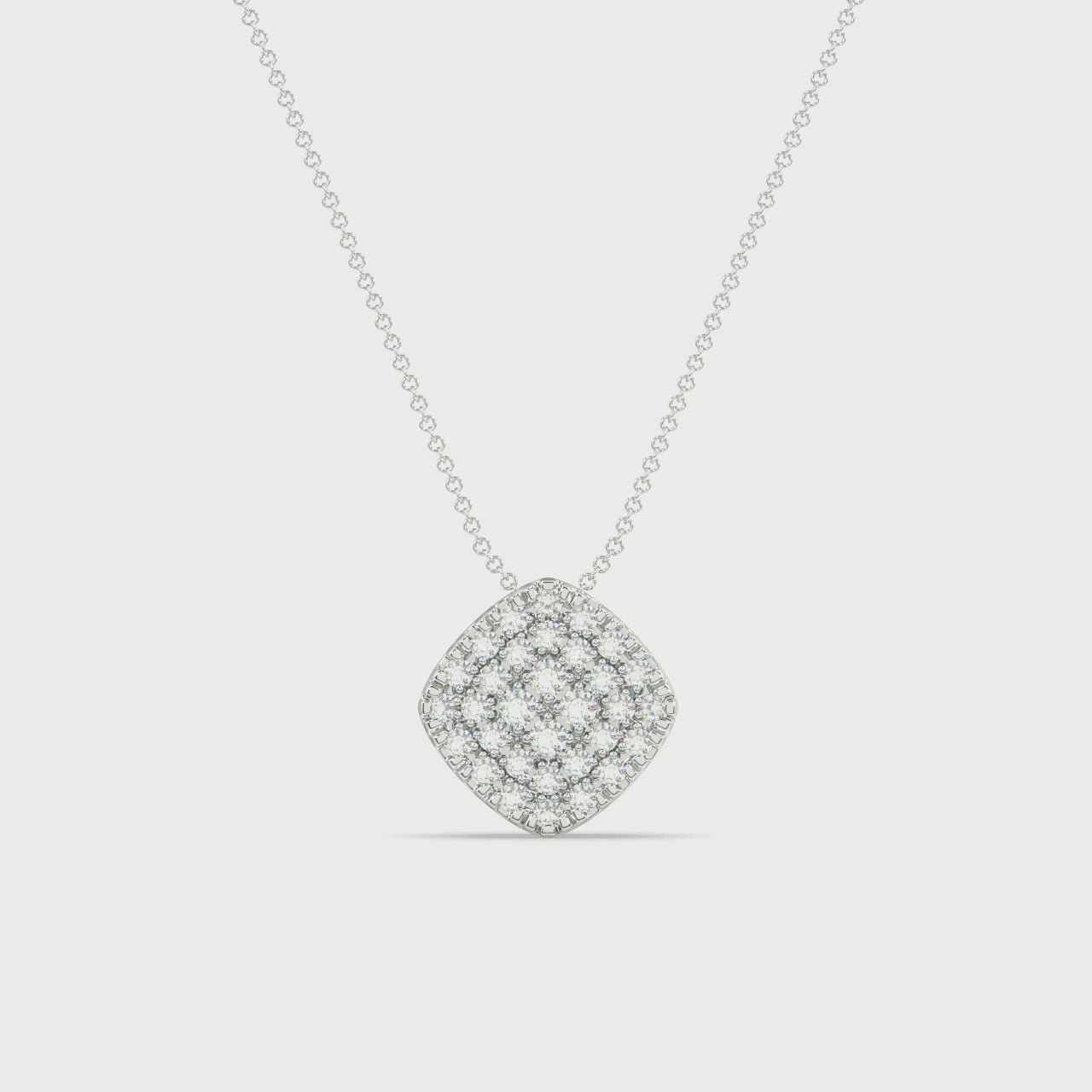 Sterling Silver 1/5ctw Pave Lab Grown Diamond Northern Star Pendant