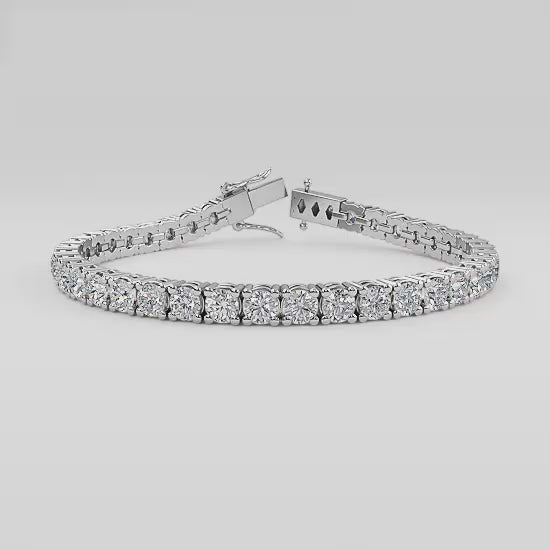 10 Carat Total Weight Lab-Grown Diamond Tennis Bracelet in 14k White Gold